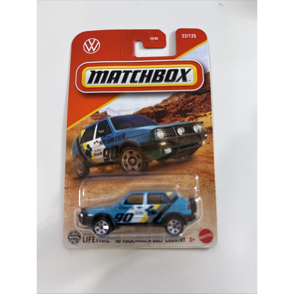 Matchbox '90 Volkswagen Golf Country 2025 Teal 22/125 Ruff Rabbit 3 Design NEW